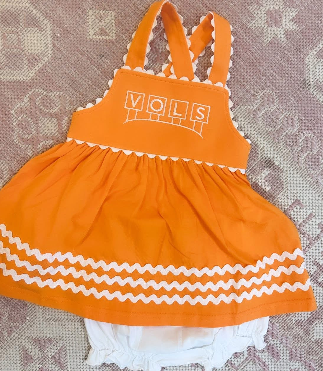Orange Ric Rac Bloomer Set