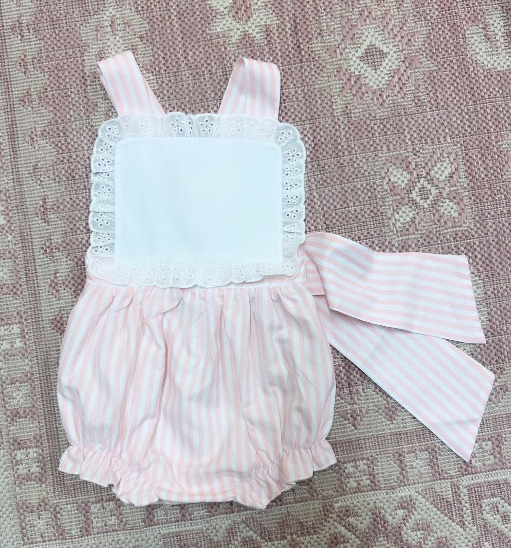 Pink Stripe Sunsuit