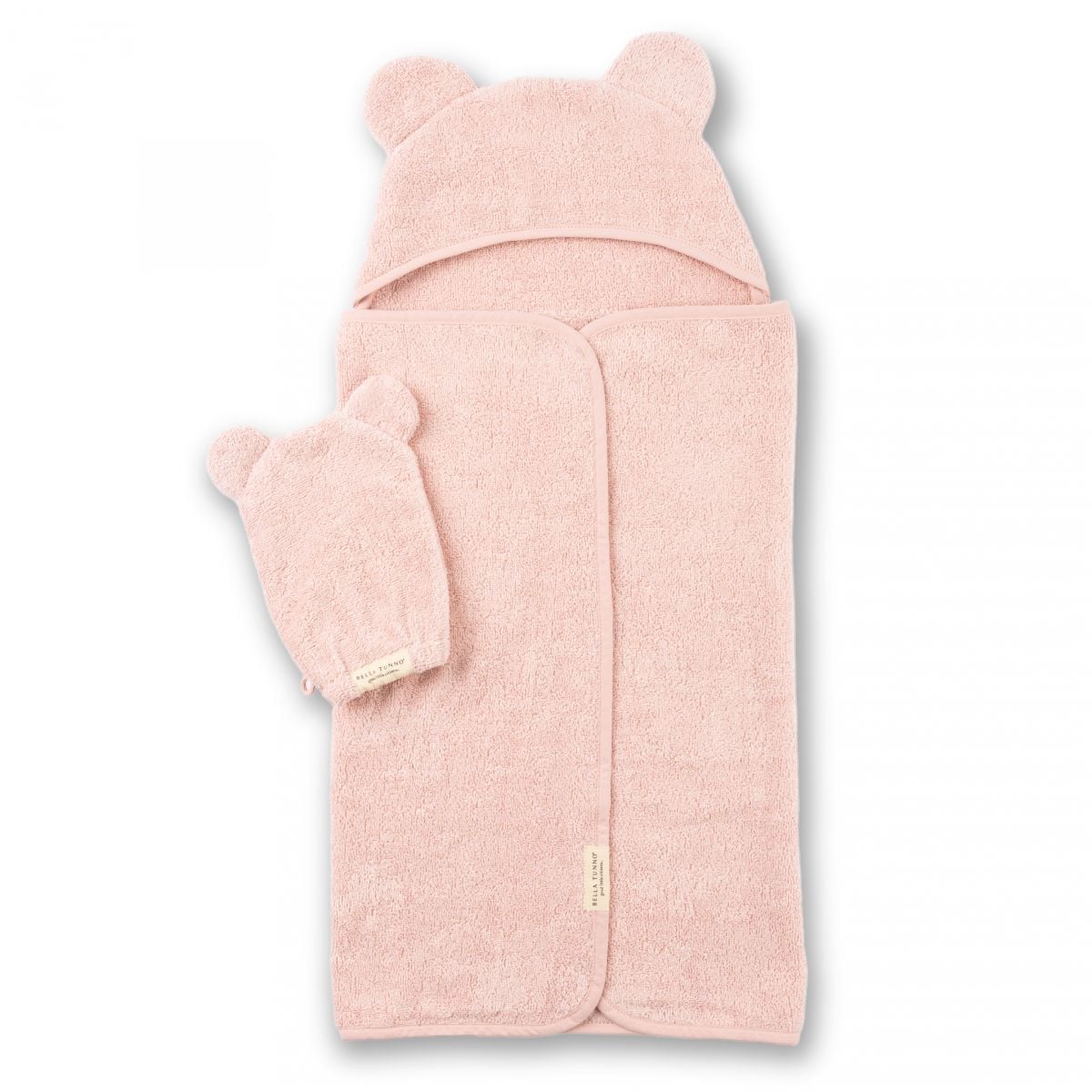 Blush Hooded Towel + Wash Mitt