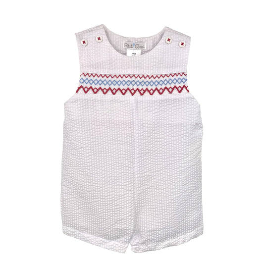 Smocked Americana Sunsuit