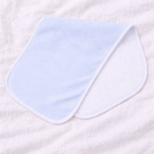 Mini Stripes Burp Cloth- Blue