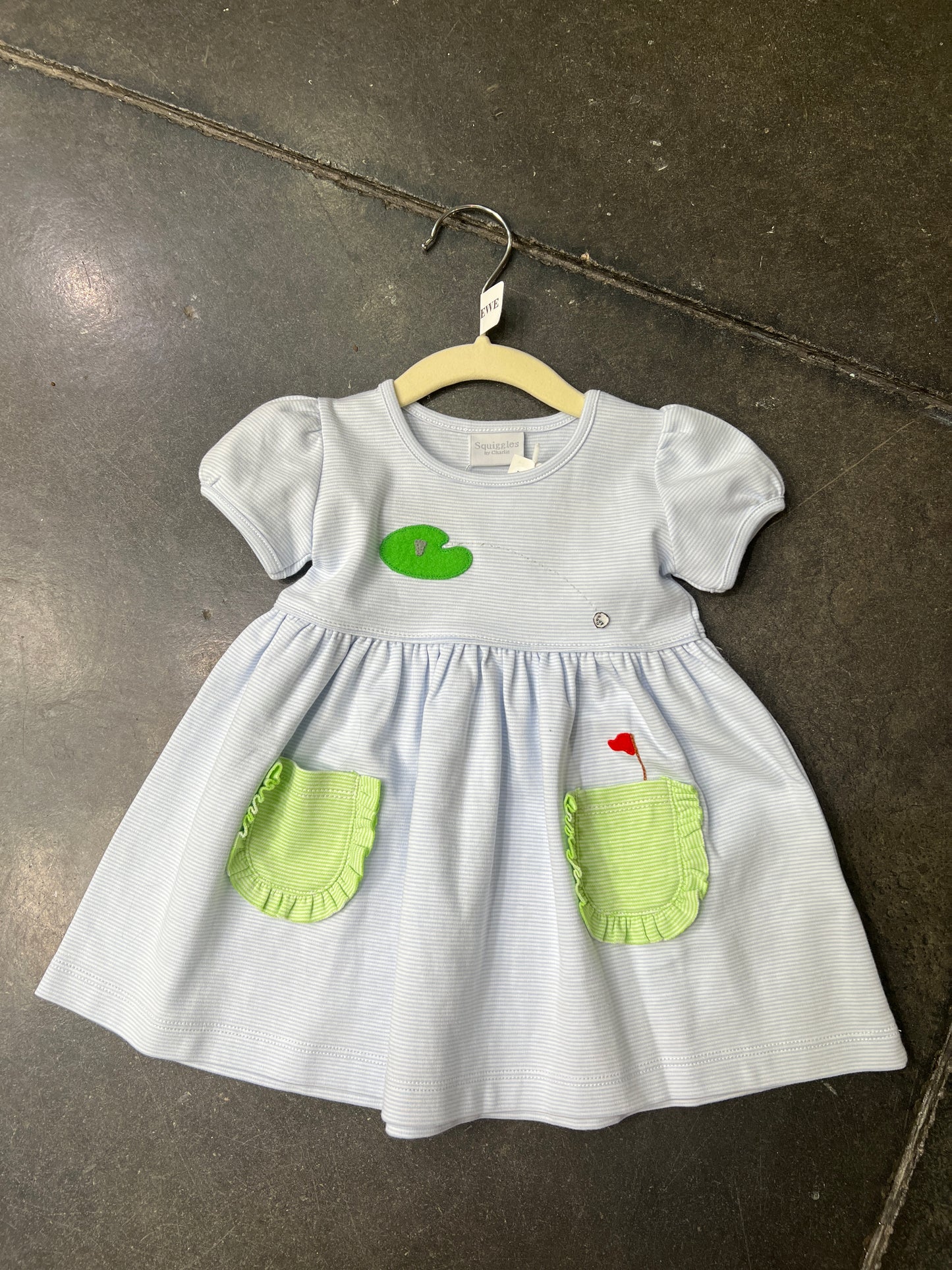 Blue Hole in One Dress