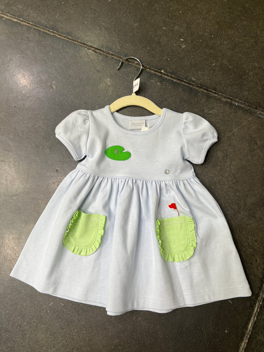 Blue Hole in One Dress