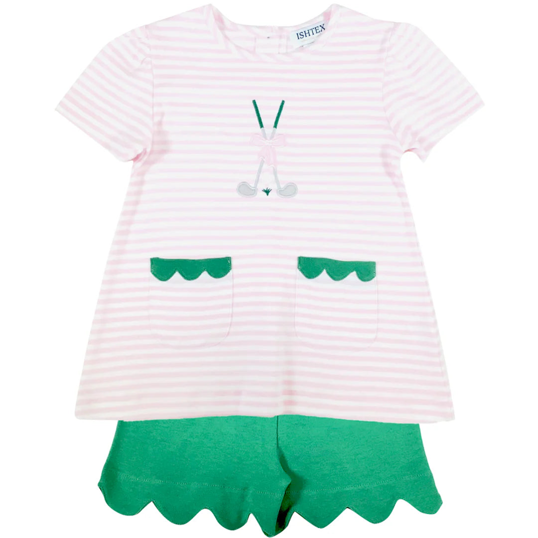 Golf Club Girl's Short Set