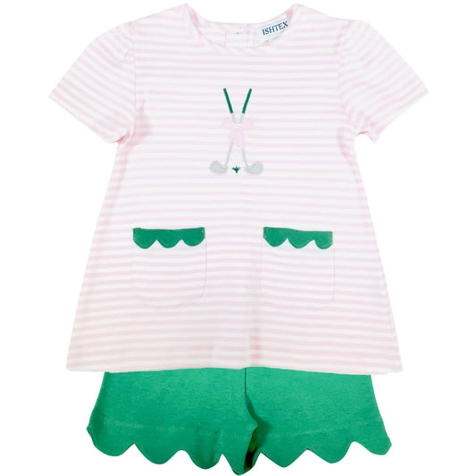 Golf Club Girl's Short Set