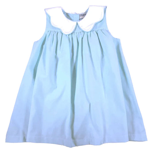Blue Poplin Dress