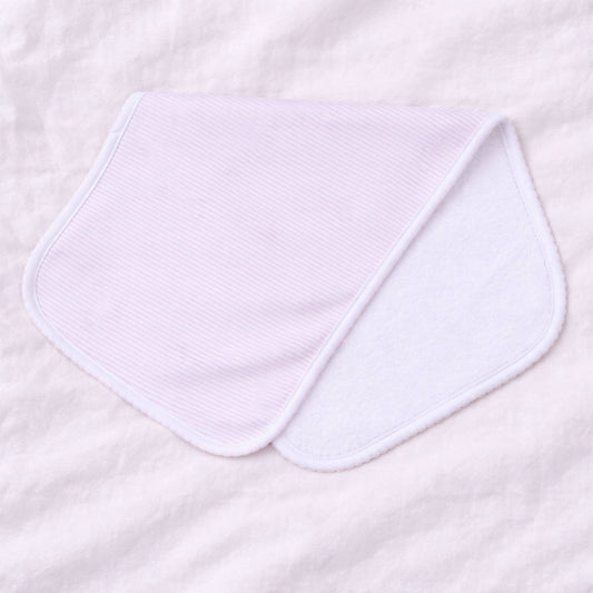 Mini Stripes Burp Cloth - Pink