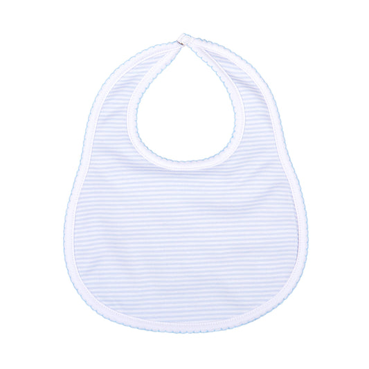 Mini Stripes Bib- Blue