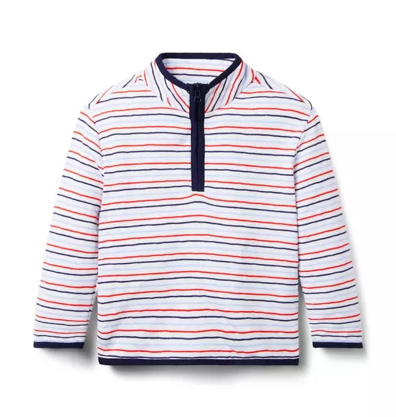 Red and White Stripe Pullover