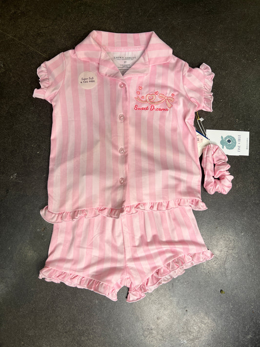Sweet Dreams Embroidered Pajama Set