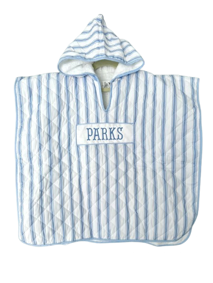 Blue Stripe Hooded Towel